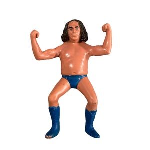 VINTAGE 1984 WWE WWF LJN Andre The Giant Action Figure Rubber 8" Toy Rare